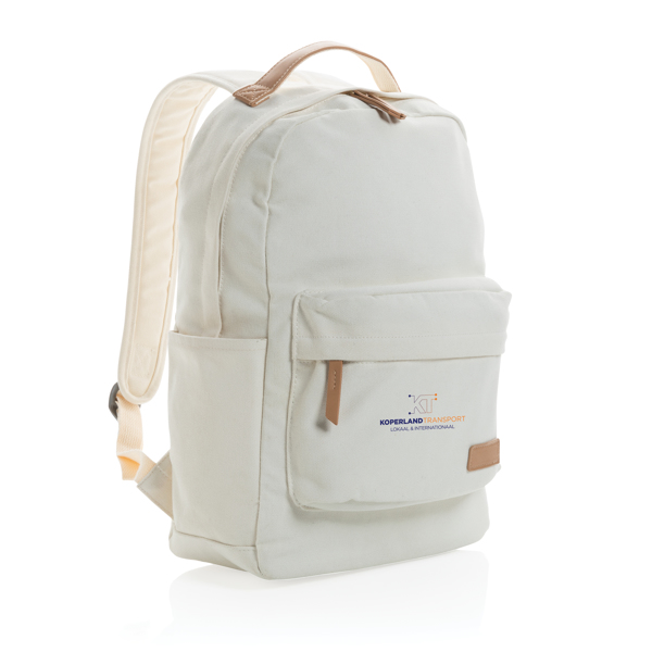 Buy Custom Printed Miami recycled canvas backpack Promotional Bags UK Manufacturer